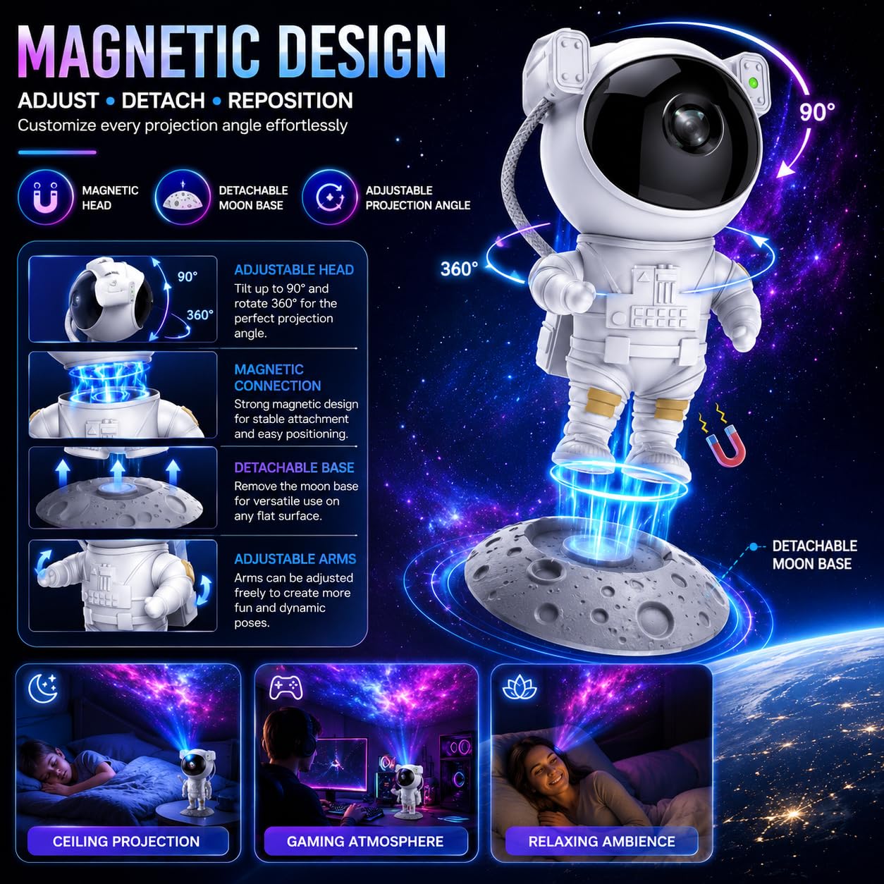Astronaut Nebula Lamp image 7